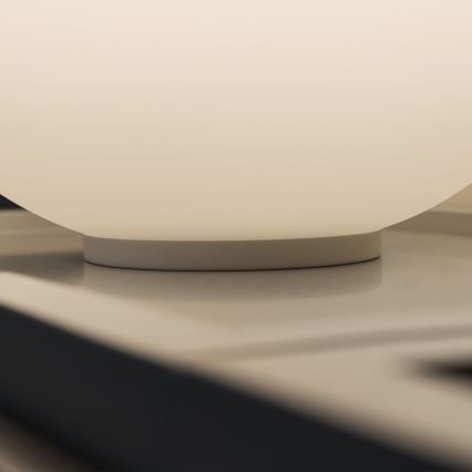 Ideal Lux - Lampă de masă MAPA 1xE27/42W/230V Ø 30 cm albă