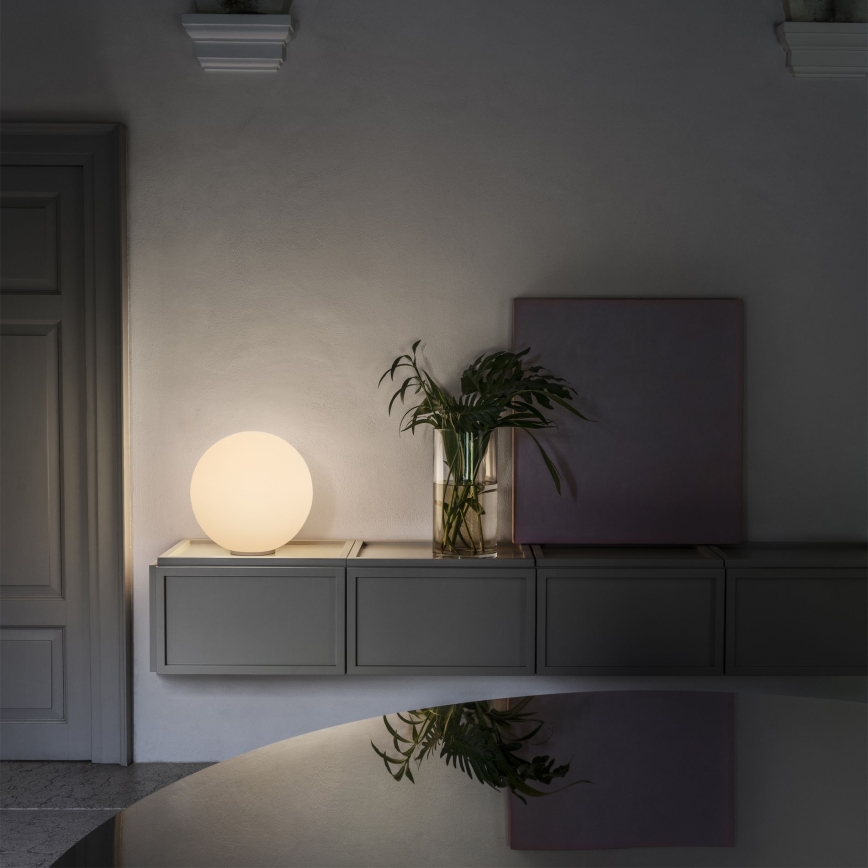 Ideal Lux - Lampă de masă MAPA 1xE27/42W/230V, Ø 40 cm, albă