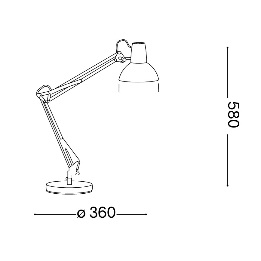 Ideal Lux - Lampă de masă WALLY, 1xE27/42W/230V, negru/cupru