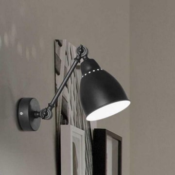 Ideal Lux - Lampă de perete 1xE27/42W/230V neagră