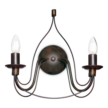 Ideal Lux - Lampă de perete CORTE, 2xE14/40W/230V, cupru