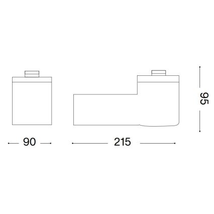 Ideal Lux - Lampă de perete pentru exterior CLIO 1xE27/42W/230V IP44 antracit