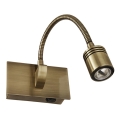 Ideal Lux - Lampă de perete flexibilă LED DYNAMO LED/3,5W/230V CRI 90 bronz