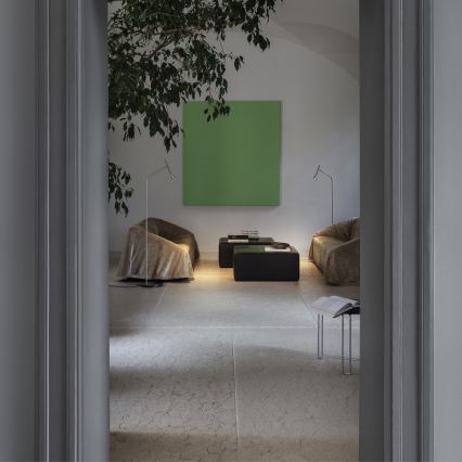 Ideal Lux - Lampă de podea LED DIESIS, 4,5 W, 230 V, CRI 95, crom mat