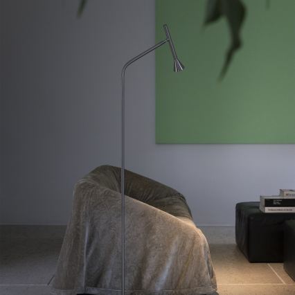 Ideal Lux - Lampă de podea LED DIESIS, 4,5 W, 230 V, CRI 95, crom mat