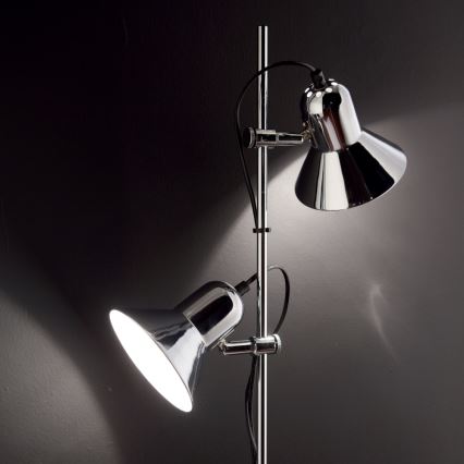 Ideal Lux - Lampă de podea POLLY, 2x E27, 60W, 230V, crom lucios
