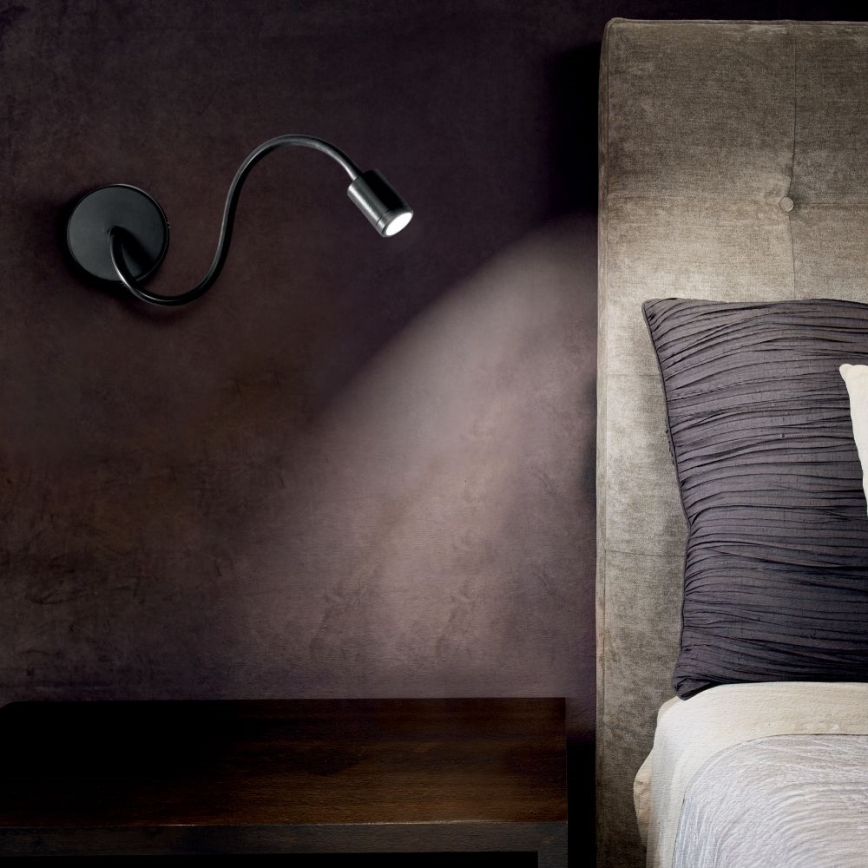 Ideal Lux - Lampă flexibilă LED FOCUS LED/4W/230V CRI 90 negru