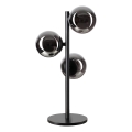 Ideal Lux - Lampă LED de birou PERLAGE 3xG9/3W/230V negru/fumuriu