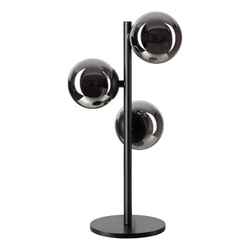 Ideal Lux - Lampă LED de birou PERLAGE 3xG9/3W/230V negru/fumuriu