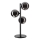 Ideal Lux - Lampă LED de birou PERLAGE 3xG9/3W/230V negru/fumuriu