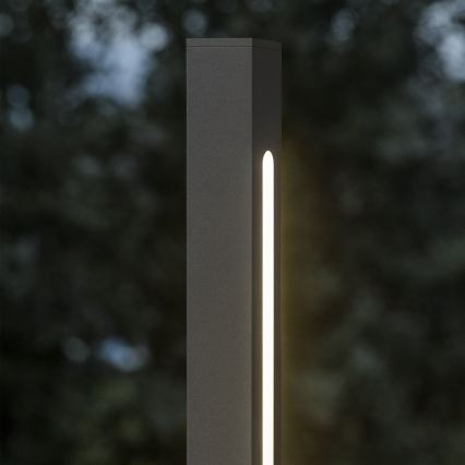 Ideal Lux - Lampă LED de exterior JEDI, 12W/230V, 80 cm, CRI 90, IP65, antracit