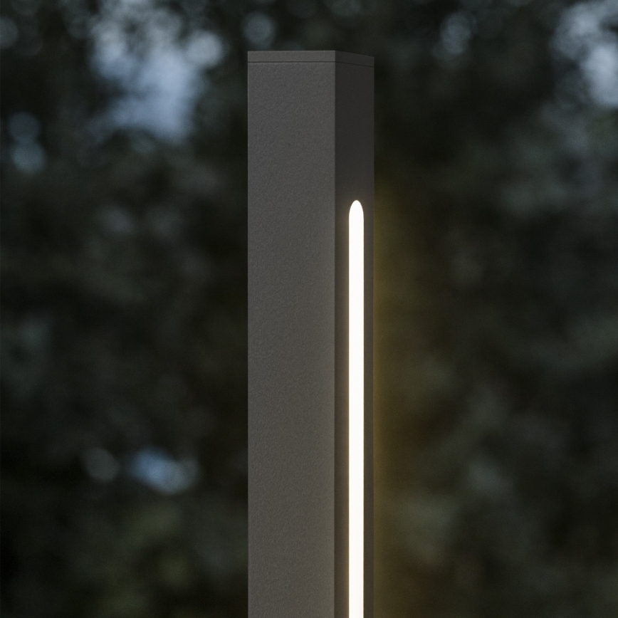 Ideal Lux - Lampă LED de exterior JEDI, 12W/230V, 80 cm, CRI 90, IP65, antracit