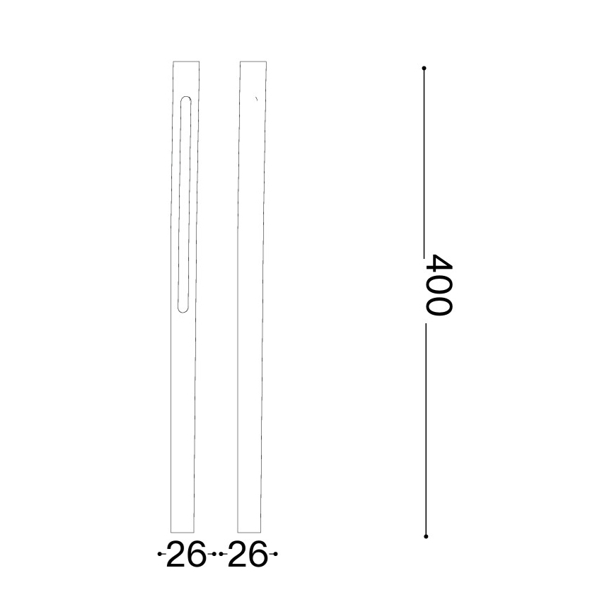 Ideal Lux - Lampă LED de exterior JEDI, 7 W, 230 V, 40 cm, CRI 90, IP65, maro