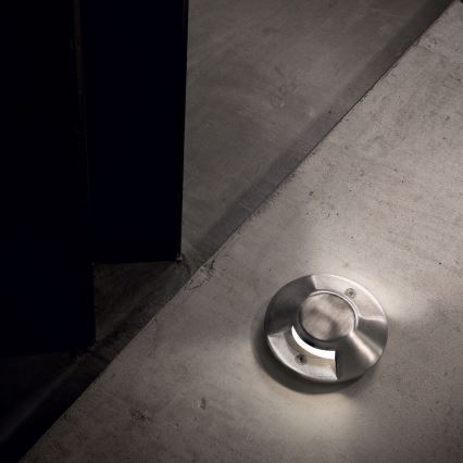 Ideal Lux - Lampă LED îngropată ROCKET, 3W, 230V, CRI 90, IP67, crom mat