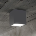 Ideal Lux - Lampă spot de exterior TECHO 1xGU10/20W/230V 9x9 cm IP54 antracit