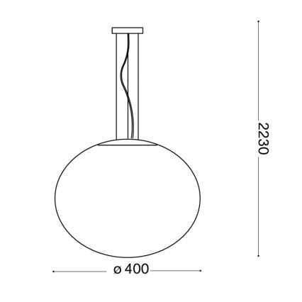 Ideal lux - Lampa suspendata 1xE27/60W/230V