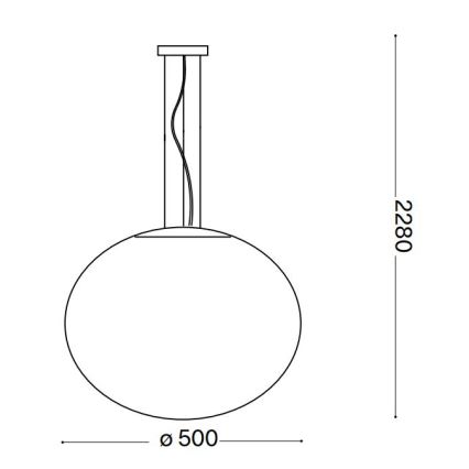 Ideal lux - Lampa suspendata 1xE27/60W/230V