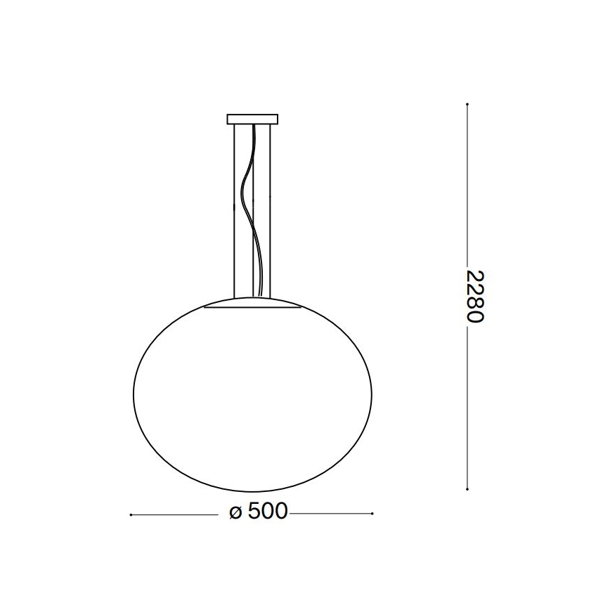 Ideal lux - Lampa suspendata 1xE27/60W/230V