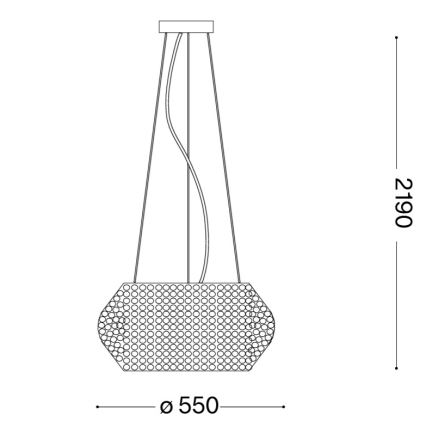 Ideal lux - Lustra de cristal 10xE14/40W/230V