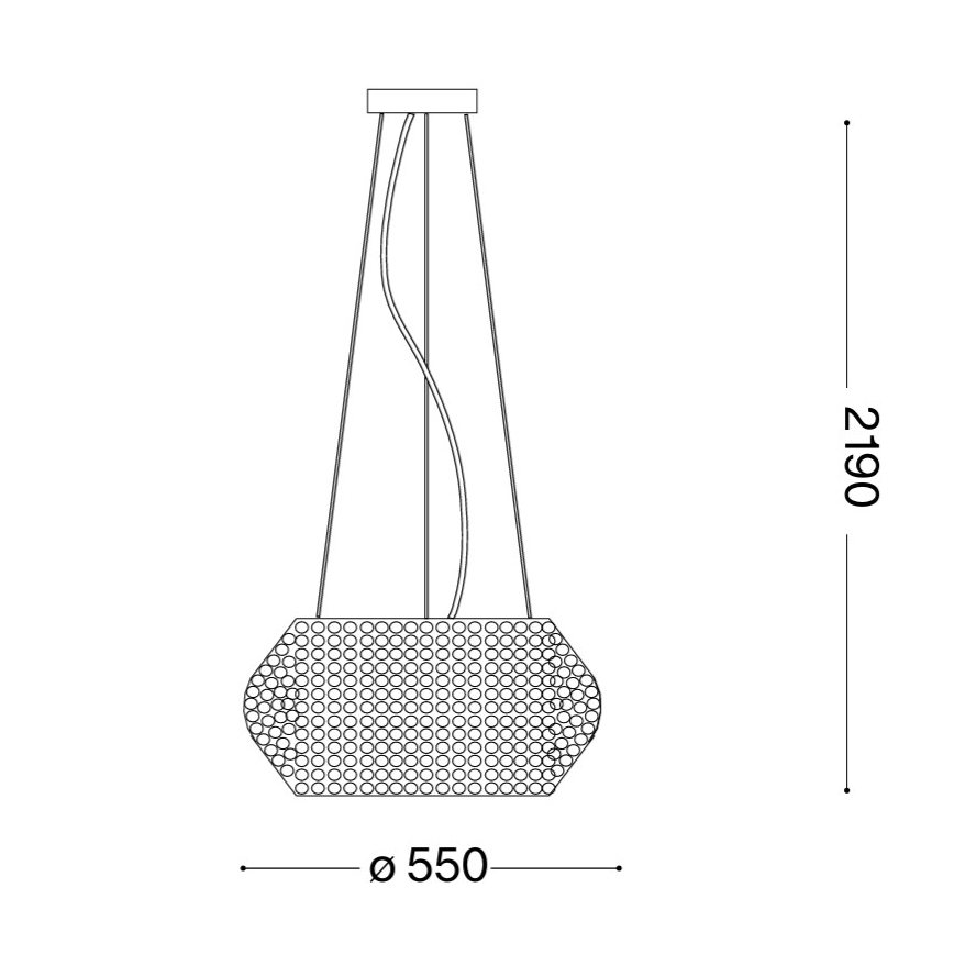 Ideal lux - Lustra de cristal 10xE14/40W/230V
