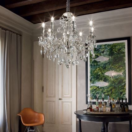Ideal lux - Lustra de cristal 8xE14/40W/230V
