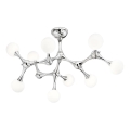 Ideal Lux - Lustră LED aplicată NODINO, 9xG9/3W/230V, Ø 83 cm, crom lucios/alb