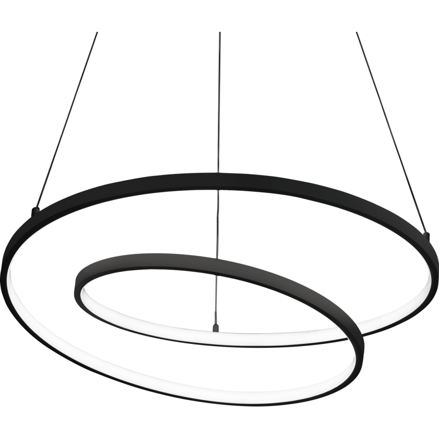Ideal Lux - Candelabru LED dimabil suspendat pe cablu OZ LED/55W/230V Ø 80 cm CRI 90, negru