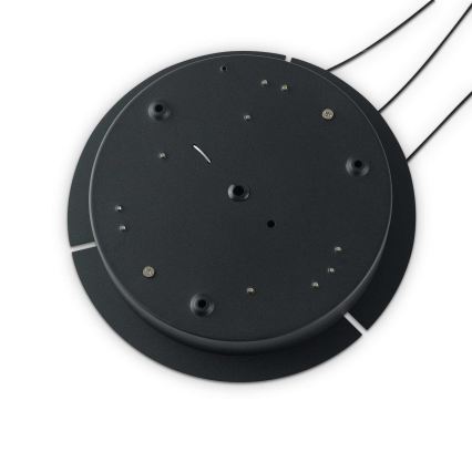 Ideal Lux - Lustra LED dimabilă suspendată pe cablu OZ LED/48W/230V Ø 60 cm CRI 90 negru