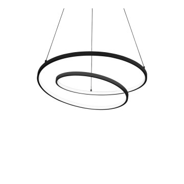 Ideal Lux - Lustra LED dimabilă suspendată pe cablu OZ LED/48W/230V Ø 60 cm CRI 90 negru