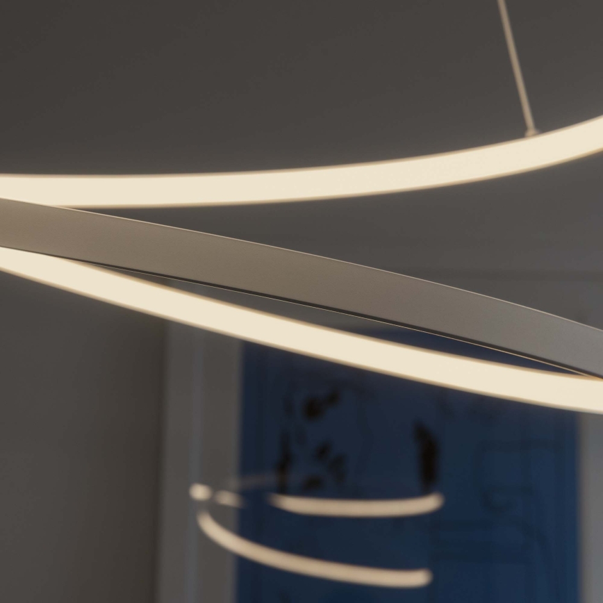 Ideal Lux - Lustra LED dimabilă suspendată pe cablu OZ LED/55W/230V Ø 80 cm CRI 90 alb
