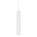 Ideal Lux - Lustră LED pe cablu LOOK, 1xGU10/7W/230V, CRI 90, Ø 6 cm, albă
