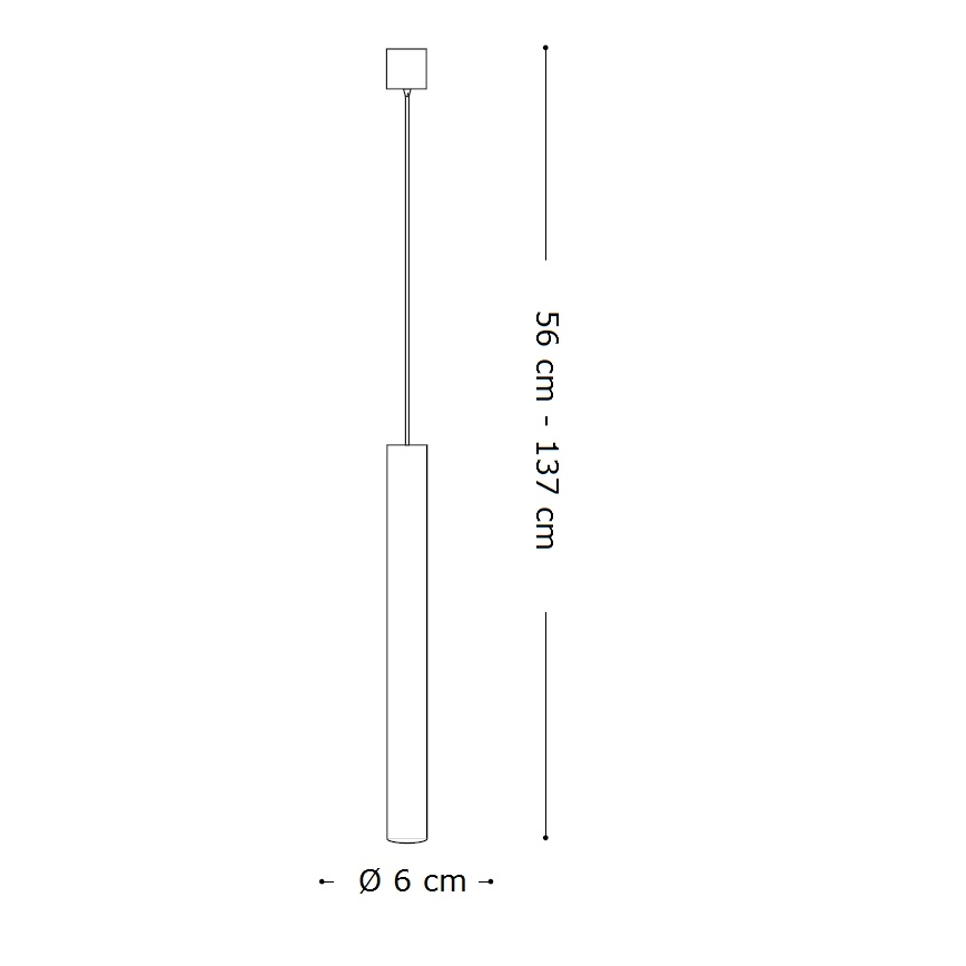 Ideal Lux - Lustră LED pe cablu LOOK, 1xGU10/7W/230V, CRI 90, Ø 6 cm, albă