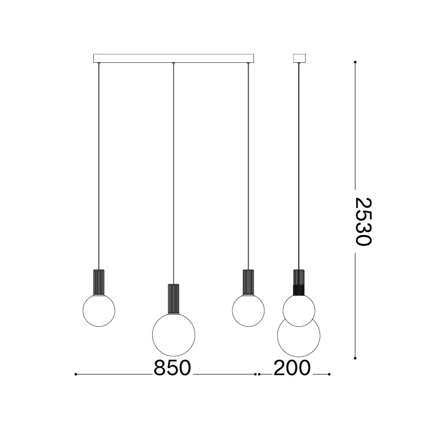 Ideal Lux - Lustră LED suspendată cu cablu ODEON LED/20W/230V CRI 90 bej/alb