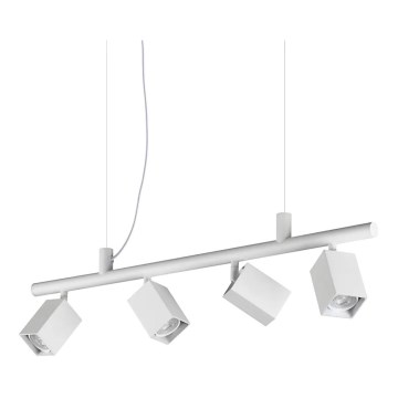 Ideal Lux - Lustră LED suspendată DYNAMITE 4x GU10/7W/230V CRI 90 albă