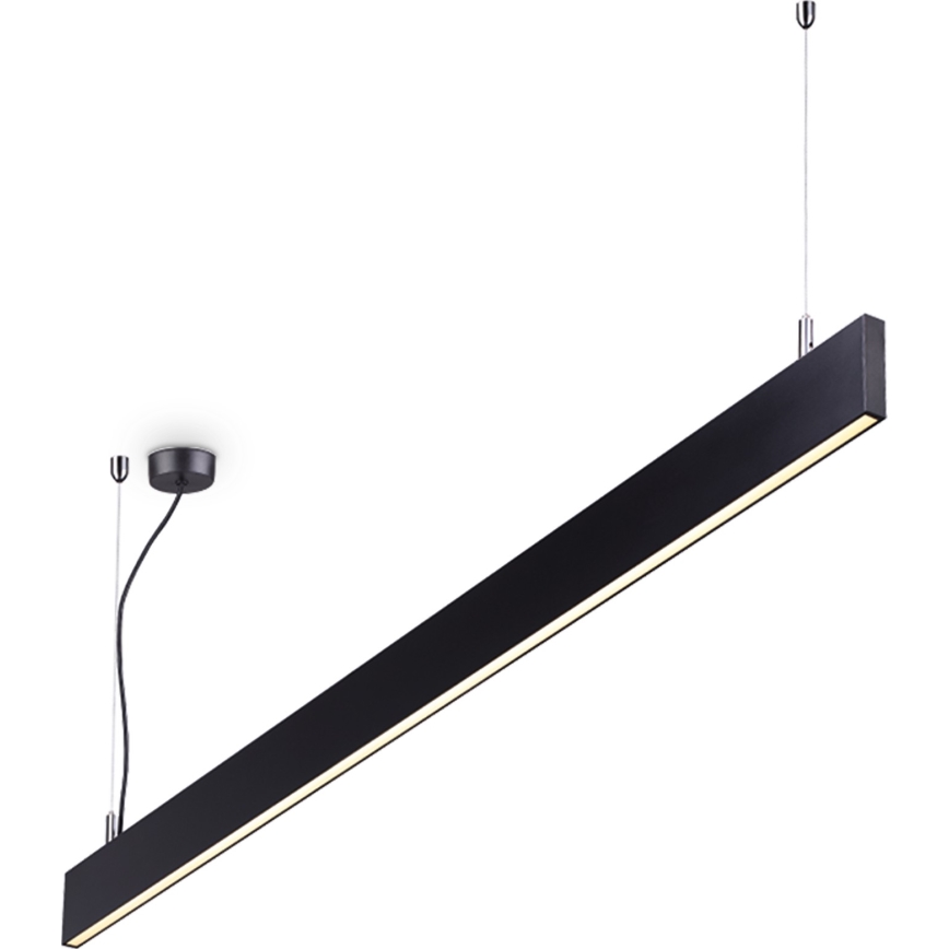 Ideal Lux - Lustră LED suspendată LINUS, 32W, 230V, 3000K, CRI 90, 120 cm, negru
