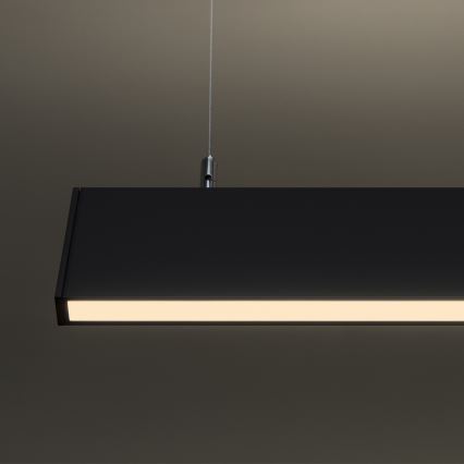 Ideal Lux - Lustră LED suspendată LINUS, 32W, 230V, 3000K, CRI 90, 120 cm, negru