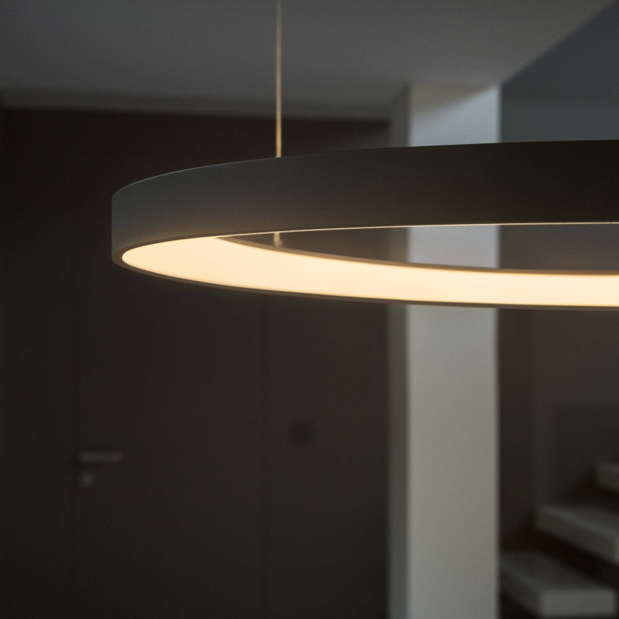 Ideal Lux - GEMINI lustră LED suspendată pe cablu, 36W/230V, 4000K, Ø 42,5 cm, CRI 90, negru