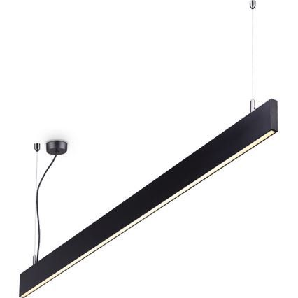 Ideal Lux - Lustră LED suspendată pe cablu LINUS, 32W, 230V, 4000K, CRI 90, 120 cm, negru