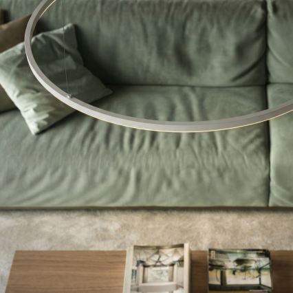 Ideal Lux - Lustră LED dimabilă suspendată pe cablu ORACLE SLIM LED/40W/230V 3000K CRI 90 diam. 70 cm albă