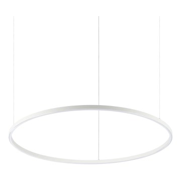 Ideal Lux - Lustră LED suspendată pe cablu ORACLE SLIM, 53W, 230V, 4000K, CRI 90, Ø 90 cm, alb