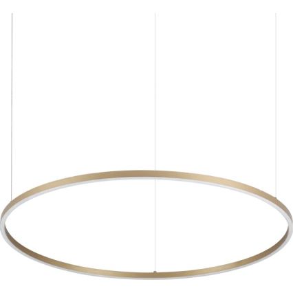 Ideal Lux - Lustră LED ORACLE SLIM, suspendată pe cablu, 53W, 230V, 3000K, CRI 90, Ø 90 cm, auriu