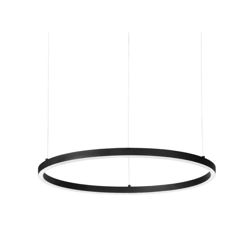 Ideal Lux - Pendul ORACLE SLIM LED/29W/230V 3000K CRI 90 Ø 50 cm negru