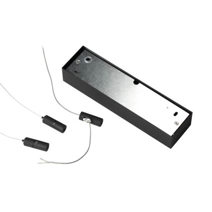 Ideal Lux - Lustră LED suspendată pe cablu ORACLE SLIM, 33W, 230V, 3000K, CRI 90, 50 x 50 cm, negru