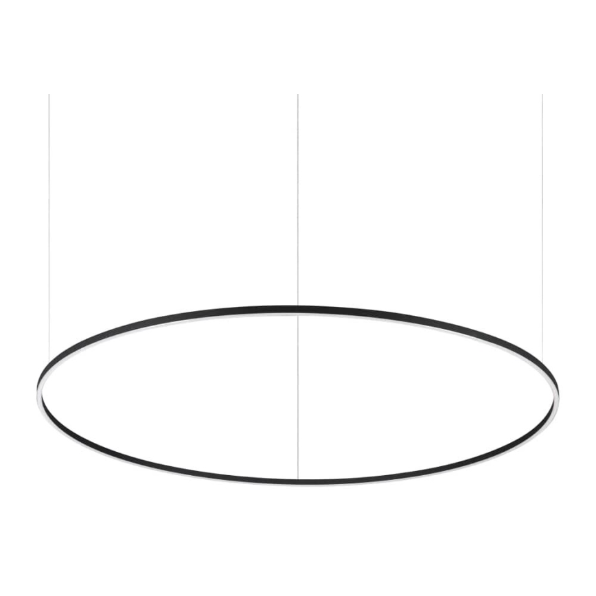 Ideal Lux - Lustră suspendată LED dimabilă pe cablu ORACLE SLIM LED/77W/230V 3000K CRI 90 Ø 150 cm, negru