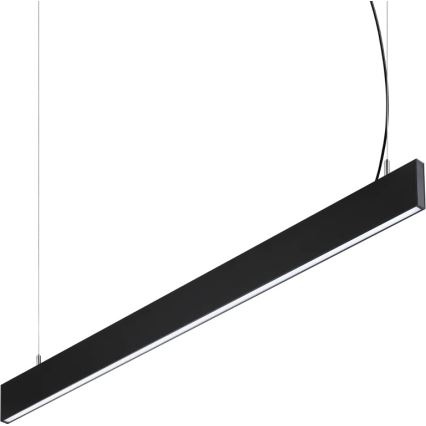 Ideal Lux - Lustră LED suspendată pe cablu STEEL, 29 W, 230 V, 4000 K, CRI 90, 120 cm, neagră