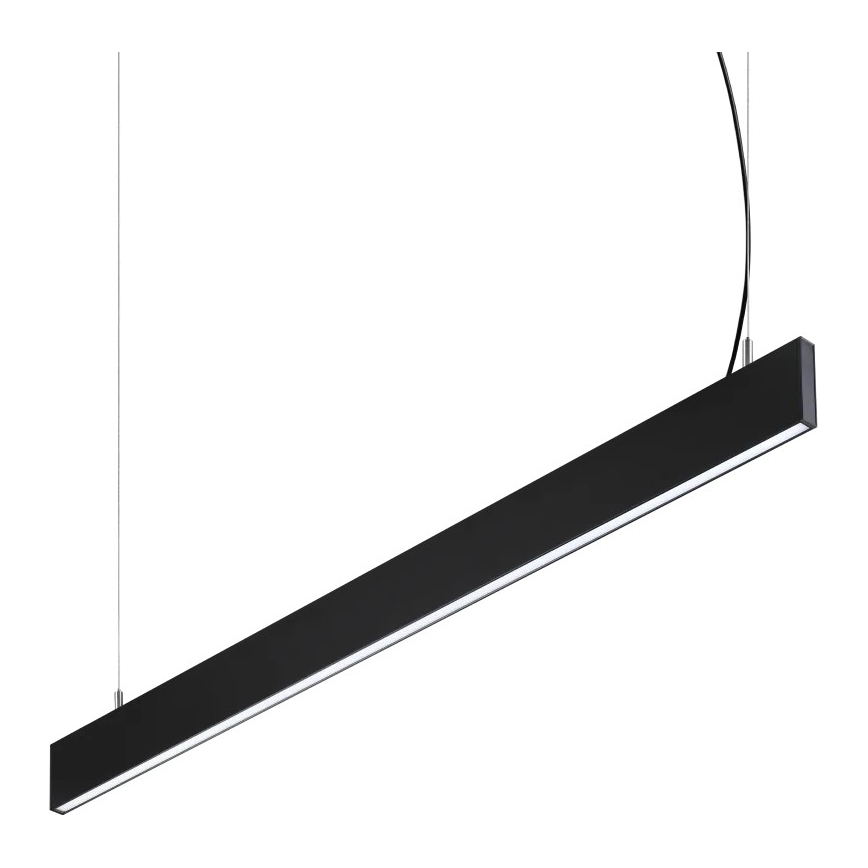 Ideal Lux - Lustră LED suspendată pe cablu STEEL, 29 W, 230 V, 4000 K, CRI 90, 120 cm, neagră