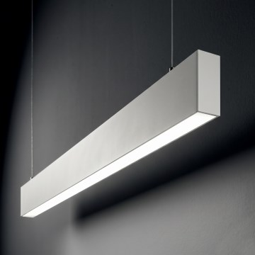 Ideal Lux - Lustră LED suspendată pe cablu STEEL LED/29W/230V 3000K CRI 90 120 cm albă
