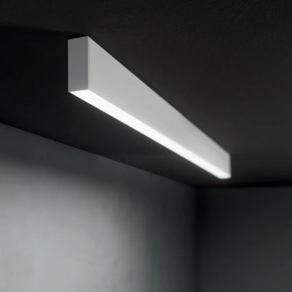 Ideal Lux - Lustră LED suspendată pe cablu STEEL LED/29W/230V 3000K CRI 90 120 cm albă