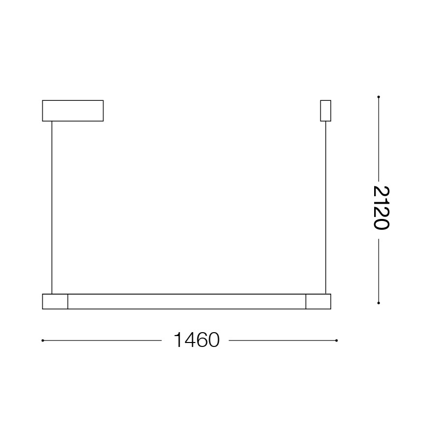 Ideal Lux - Lustră LED suspendată pe cablu YOKO LED/17W/230V CRI 90, albă