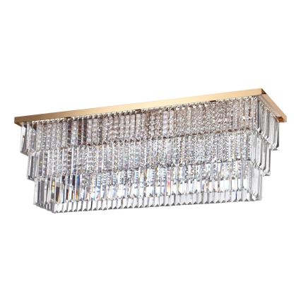 Ideal Lux - Lustră MARTINEZ, 8 x E14, 40 W, 230 V, aurie